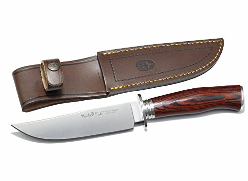 ELECTROPOLIS EIN Stück Jagdmesser Muela Elk Faust Hartfaserplatte Koralle, Blatt 14 cm, Gewicht 145 Gramm + Mehrzweck-Geschenkkarte