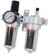 Neilsen CT0770 Air Regulator with Filter & Lubricator – 1/2in BSP, 150psi, 28cfm, Auto Drain, Locking Control Knob, Sight Glass, Wall Bracket, for Workshop Air Lines & Compressors