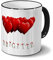 printplanet Tasse mit Namen Brigitte - Motiv Herzballons - Namenstasse, Kaffeebecher, Mug, Becher, Kaffeetasse - Farbe Schwarz