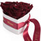ROSEMARIE SCHULZ Heidelberg Infinity Rosenbox Herzform Geschenk zum Muttertag Blumen 3 konservierte Rosen Satinband Goldschrift (Burgundy, 3 Rosen Mama, ich hab Dich lieb)