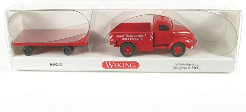 Wiking 049202 Magirus S 3500 Heavy Duty Truck w/Trailer Rosenkranz