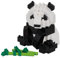 Bandai - Nanoblock - Riesenpanda - Mini-Bausteinfigur - Baukastenspiel - Pixel-Tierfiguren-Bausatz Panda - NBC328