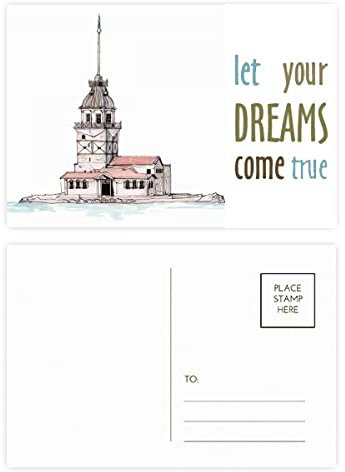Postkarten-Set, Motiv: Turm in Istanbul Türkei Dream Come True, 20 Stück