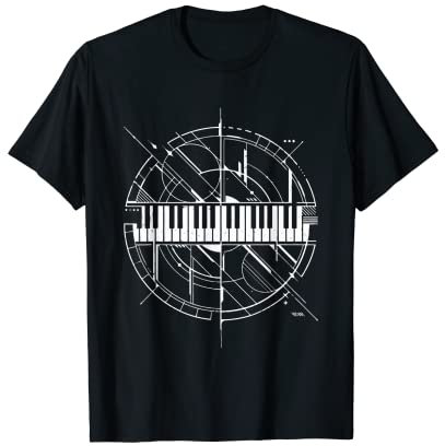 Klaviertastatur für Klavierspieler Keyboarder T-Shirt