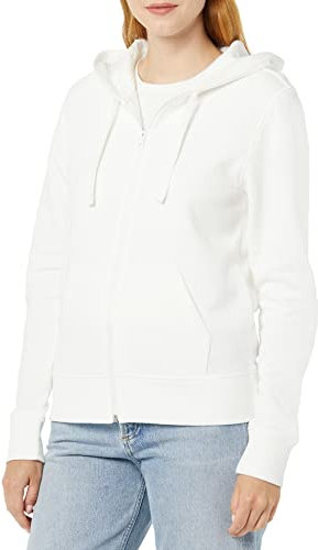 Amazon Essentials Felpa con Cappuccio e Cerniera in Pile Donna, Avorio, M