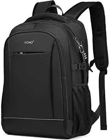 Kono Anti-Theft 15.6 Inch Laptop Backpack, Business Travel Work Bag School Rucksack for Men Women
