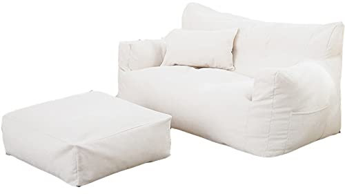 Amsg Sitzsack (Keine Polsterung) Mit Lehne Outdoor & Indoor Drinnen Bodenkissen Liegekissen Sitzkissen Sitzhocker Relax-Sessel Kinder,I,63cmx74cmx115cm
