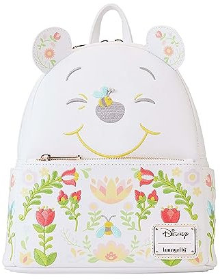 Loungefly Mini Backpack Winnie The Pooh Cosplay Folk Floral Nue offiziell Weiß One Size