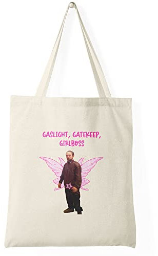 Trend Creators Funny Robert Pattinson Twilight Gaslight Meme Einkaufstasche aus natürlichem Canvas