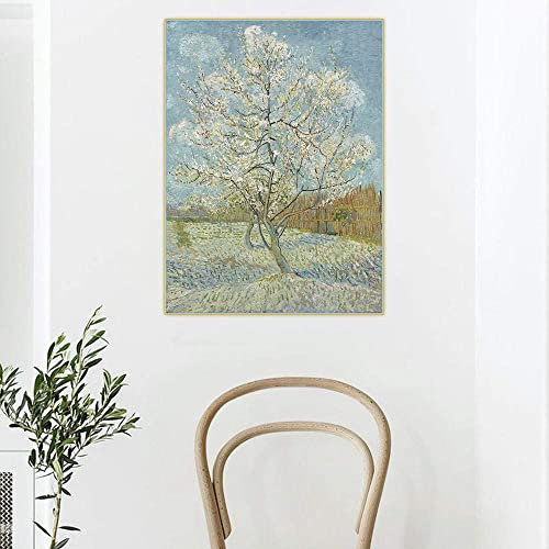 3. Der rosa Pfirsichbaum 1888 》Gemälde von Vincent Van Gogh Diamant-Malerei-Set für Erwachsene, Diamantkunst, DIY, Kunsthandwerk, für Zuhause, Wanddekoration, Geburtstagsgeschenke
