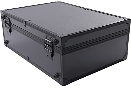 Make-up Koffer mit Lichtern und Spiegel | Großer Organizer mit individuellen Trennwänden | Tragbarer Kosmetikkoffer mit 6 LED-Lichtern und 2000mAh Batterie