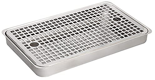 WYJRO Stainless Steel Drip Tray,Drip Tray,Kegerator Beer Drip Trays,Rectangular Stainless Steel Beer Surface Mount Drip Tray,No Drain,for Home Bar Mini Fridge without Drain,40CM