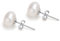 Ohrringe Silber 925 Damen Perlenohrringe - 8MM Süßwasserperlen Ohrringe Stecker Perlen Ohrstecker Schmuck Geschenke für Mädchen Frauen Freundin Echt Silber Damenohrringe für Weihnachten Geburtstag