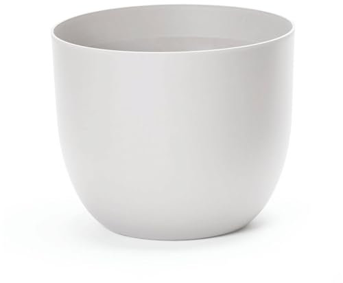 Euro 3 Plast Pflanzkübel 'Rio', weiß, Ø 34 x H 28 cm