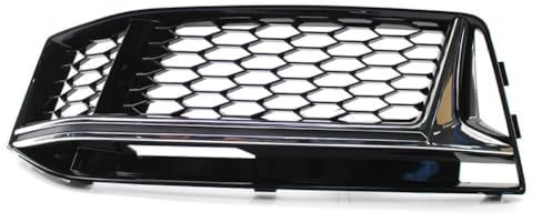UNGOOR Nebelscheinwerfer Blende Abdeckung Frontstoßstange Lampengitter passend für Audi S4/A4 B9 S-LINE 2016 2017 2018 Autozubehör Nebelscheinwerfer Zubehör.,A-Left