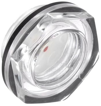 CoCud Vetro Livello Olio Compressore Aria, | Filettatura Maschio G1 | Finestra Indicatore Vetro Testa Esagonale Alluminio - (Applicazioni: Accessori Scatola Del Cambio), 1Pz