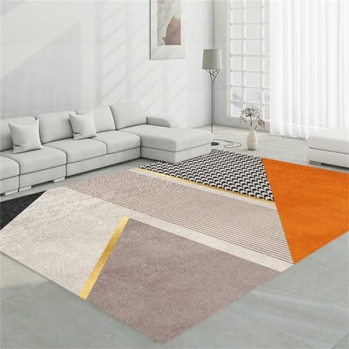 TocoLa Günstig Teppich Baby Decke Kinderzimmer Teppich Farbe geometrisches Design Haushalt Nachttisch Teppich Schalldämmung Komfortabel Ankleidezimmer Deko 50X80cm