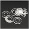 50/100/200 Stück weiches Kunststoff-PVC, transparent, isolierend, glatt, Dichtungsring, Abstandshalter, flache Unterlegscheibe M1,2 M1,4 M1,7 M1,8 M2 M2,5 M3 M4 M5 M6~ M12 (Color : Soft, Size : M6x2