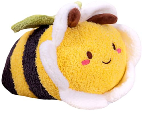 Biene Kuscheltier, 30cm Bienen Plüschtier, Kuscheliges Bienenkissen, Weiches Honigbienen-Umarmungskissen Bumblebee Plüsch Spielzeug lustige Geschenk für Kinder und Erwachsene, Mädchen und Jungen