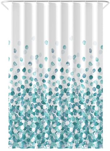 Loti Living Anti-Schimmel Duschvorhang - 120x200 cm - Ozean - Wasserfestes Polyester - Inkl. Ringe - Shower Curtains - Duschvorhang Anti Schimmel - Duschvorhang Badewanne