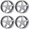 4x AUTEC Felgen Alufelgen DELANO 8.5x20 ET42 5x112 Hyper Silber kompatibel mit BMW 2er X1 1 iX1 X2