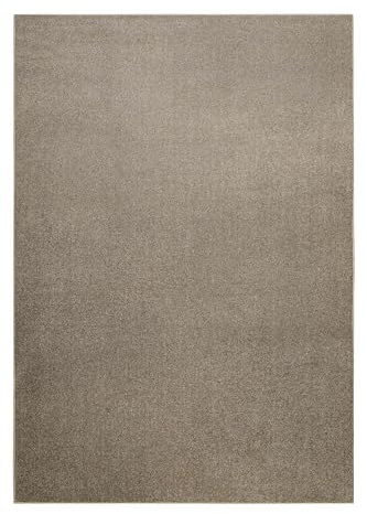 Wecon Home Moderner Teppich, hochwertige Qualität, weich & pflegeleicht perfekt für Wohnzimmer, Schlafzimmer und mehr - Tim (200 x 300 cm, Dunkelbeige meliert)