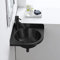 CRBUDY Évier de Cuisine évier de Salle de Bain évier en Acier Inoxydable, lavabo, Triangle Suspendu, Mini évier Mural pour Cuisine, lavabo, vestiaire