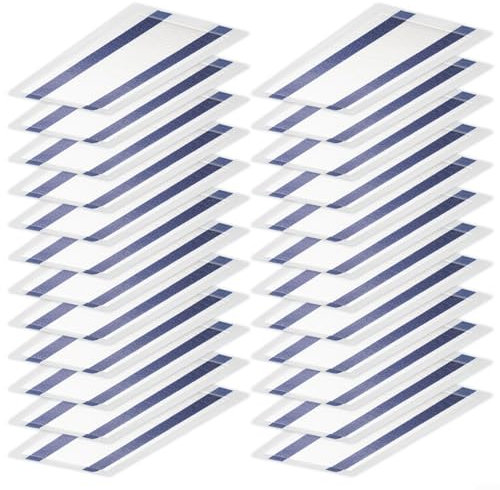 Gettimore Lot de 24 serpillères jetables en fil de coton pour balai à franges Swiffer pour balai à franges WetJet sans fil