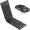 Foldable Keyboard and Mouse, Folding Wireless Keyboard Mouse Combo, 2.4G Wireless and Bluetooth, USB-C Rechargeable Portable Combo for Travel and for Laptop iPads Tablets iOS Andorid- Black