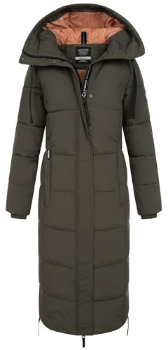 Sublevel Damen Winter Jacke Mantel Parka Steppjacke Steppmantel Wintermantel Lange Mantel warm gesteppt