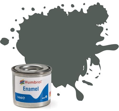 AMK® Humbrol Matt Grey Primer 14ml No.1 Paint For Models Plastic Metal Wood Glass Ceramic Hobbies