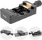 YUEOCT 2in1 Telescope Dovetail Saddle Clamp Mount Base for Losmandy Vixen Style Plate Rail Bar, with M6 M8 1/4 Countersunk Bores for Guide Scope OTA Adapter Camera Bracket Sky Astrophotography