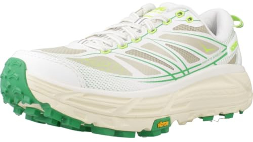 Hoka Unisex-Erwachsene Mafate Speed 2, White/Fresh Cut Grass, 9.5 Women/8.5 Men