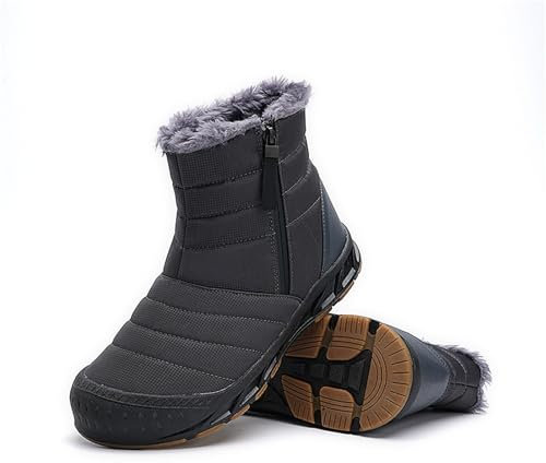 Herren Boots Winter, Winterschuhe Herren Damen Wasserdicht Warm Gefüttert Schneestiefel Rutschfest Winterstiefel Herren Wanderschuhe Trekkingschuhe Arbeiten Ski Angeln Outdoor Schuhe Unisex Größe, 37-