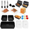 Feelhap Accessori Friggitrice Ad Aria,138PCS Accessori Airfryer per Ninja Food FlexDrawer Friggitrice ad Aria AF500EU 10,4L,Teglie Cestino in Silicone per Friggitrice ad Aria Calda Ninja Flex AF500EU