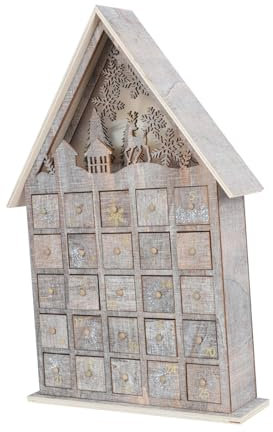 Cabilock Decorazioni in Legno Con Calendario Decorazioni Per Lalbero Di Natale