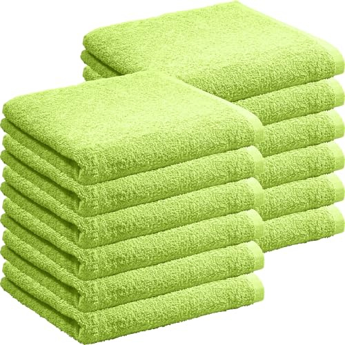 REDBEST Handtuch Oceanside 12er-Pack Leichtfrottier apfelgrün Größe 50x80 cm