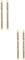 Veemoon 4pcs Double Eyebrow Pencil Brush Professional Brown for Natural Eyebrow Makeup Easy to Use for Personal and Professional Application