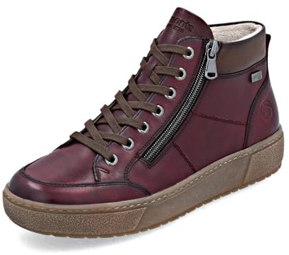 Remonte Damen Low-Top Sneaker D0700, Frauen Halbschuhe,lose Einlage,wasserabweisend,remonteTEX,Freizeit,sportlich,straßenschuhe,rot Kombi (35),40 EU