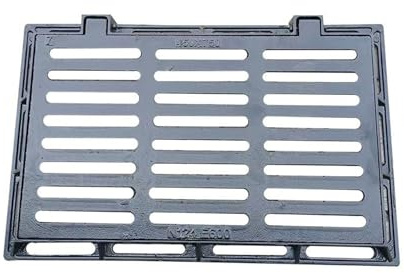 LYXBKSW Grilles et Cadres de Drainage en Fonte, Grille de Drainage Anti-effraction Monobloc, avec Base Boulonnée pour Égouts(40x60cm/16x24in)