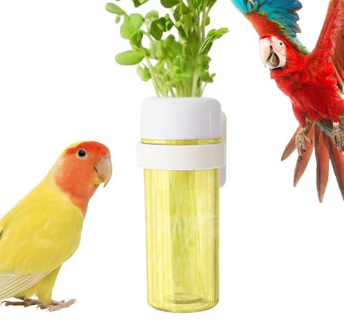 Futterstation für, Vogelfutter für Papageien im Käfig mit Wassertank | Halten Sie frisch, zur Fütterung von Vögeln für Ara, Wellensittiche