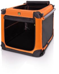 Maelson Soft Kennel Faltbare Hundebox -Neon Orange- (Neon Orange, M 82 - (82 x 59 x 59 cm))