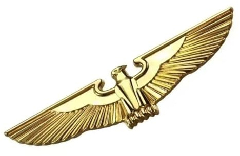 Angelkiss 1 Stück 3D Metall-Aufkleber, Geeignet für Universelle Motorrad- und Autostyling-Dekorationszubehör (Gold)
