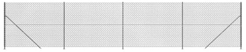 Yisssmeng Anthrazit Maschendrahtzaun 1.4x10 m mit Bodenflansch, verzinkter Stahl PVC-beschichtet, robustes Gartenzaun-Set für Hunde, Sichtschutz & Beetabgrenzung, wetterfestes Zaunelement