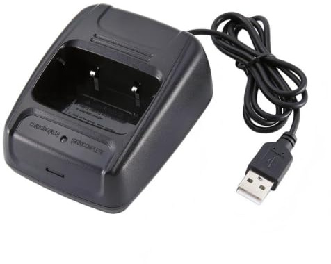 Newyuan USB Walkie Talkie Ladestation, 5V 500mA Desktop-Ladegerät mit Überladeschutz, kompatibel mit Baofeng BF-888S BF-777S BF-666S Retevis H777 R888s Plus
