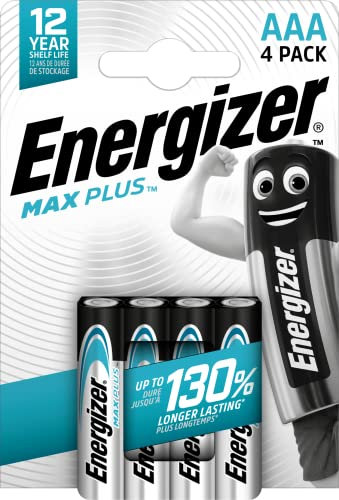 Energizer E301321400 Max Plus Micro (AAA) - 4 pezzi, cromato