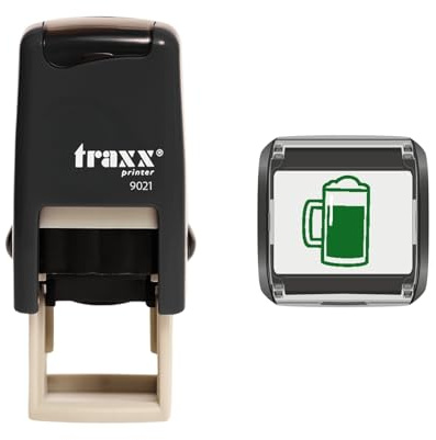 Traxx Custom Personalised Engraved Glassware | Personalise with your logo, icon or wording; choice of ink colours for loyalty cards, rewards and small-business schemes