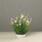 Ziegler Wiesenblumen Blumengesteck in Schale, Kunstblumen weiß creme, 50 cm hoch, 50 cm Durchmesser, Natürlich-Rustikal-Modern, Blumengesteck, 1 Stück