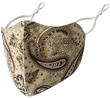 Lulupi Mundschutz Multifunktionstuch 3D Atmungsaktiver Baumwolle Mund-Nasenschutz Waschbare Staubdicht Stoffmaske Gesichtsmaske Blumenmuster Schön Halstuch Bandana Schals