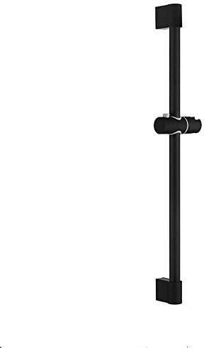 Wall Mounted Black Coating Shower Set with Hand Shower Stainless Steel Hose Adjustable Sliding Bar,Sliding Bar Only